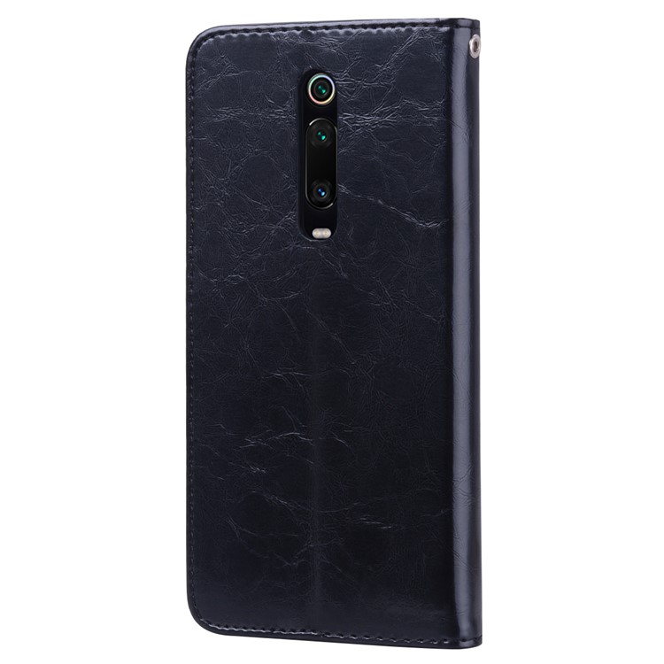 HAT PRINCE Vintage Style Oil Wax Leather Wallet Stand Case for Xiaomi Redmi K20 / Redmi K20 Pro / Mi 9T / Mi 9T Pro - Black-3