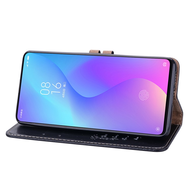 HAT PRINCE Vintage Style Oil Wax Leather Wallet Stand Case for Xiaomi Redmi K20 / Redmi K20 Pro / Mi 9T / Mi 9T Pro - Black-5