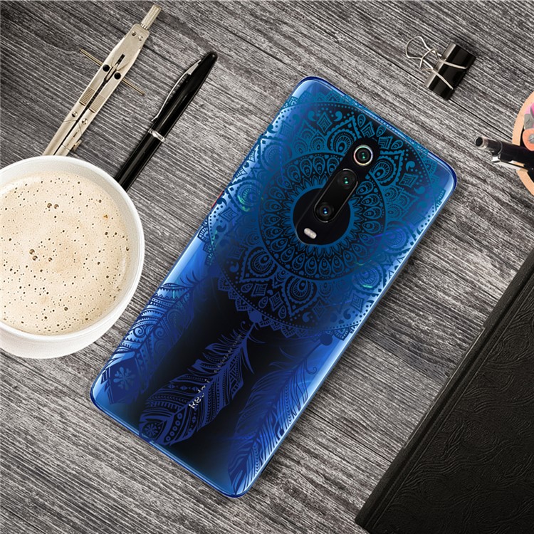 Pattern Printing Clear TPU Phone Case Cover for Xiaomi Redmi K20/K20 Pro/Xiaomi Mi 9T /Mi 9T Pro - Mandala-1