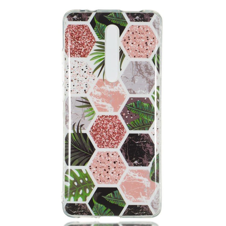 IMD Pattern Printing Soft TPU Phone Case for Xiaomi Redmi K20 - Honeycomb Geometric Pattern-3