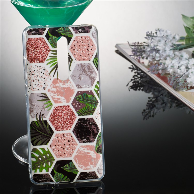 IMD Pattern Printing Soft TPU Phone Case for Xiaomi Redmi K20 - Honeycomb Geometric Pattern-5