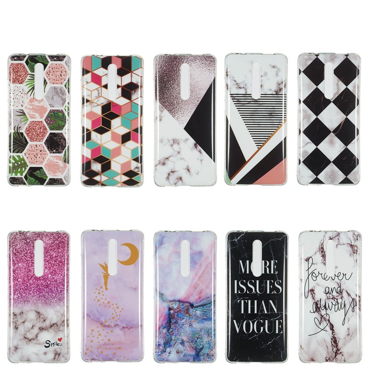 IMD Pattern Printing Soft TPU Phone Case for Xiaomi Redmi K20 - Honeycomb Geometric Pattern-6