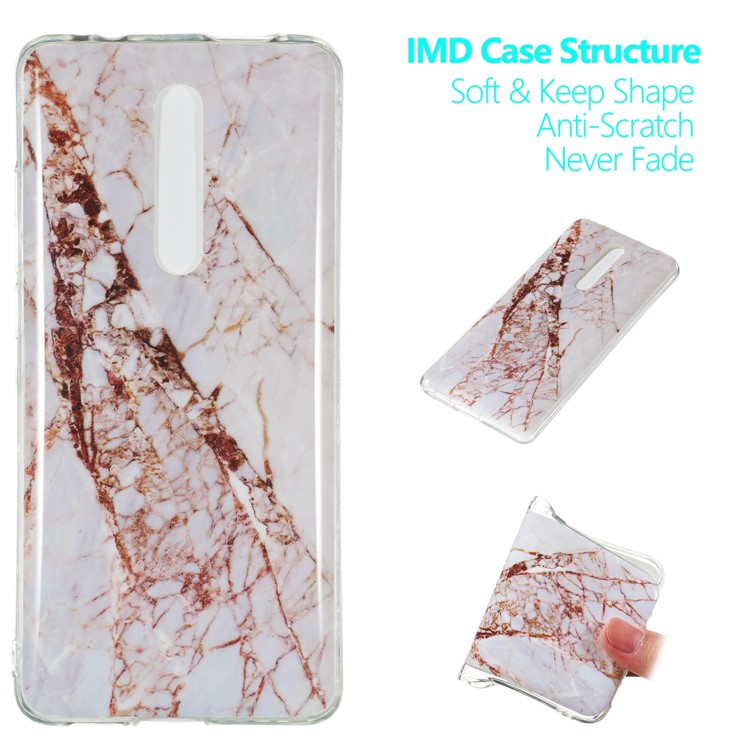 IMD Marble Grain Pattern Printing Soft TPU Protective Back Case for Xiaomi Redmi K20 - Style R-1