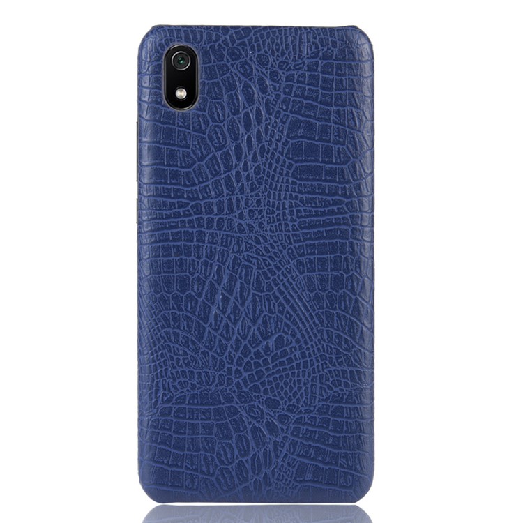 Crocodile Skin PU Leather Coated PC Casing for Xiaomi Redmi 7A - Dark Blue-2