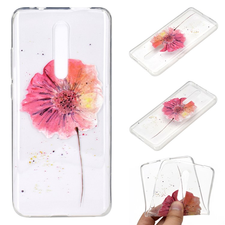 Pattern Printing TPU Phone Cover Shell for Xiaomi Redmi K20 / Mi 9T / Redmi K20 Pro / Mi 9T Pro - Flower-1