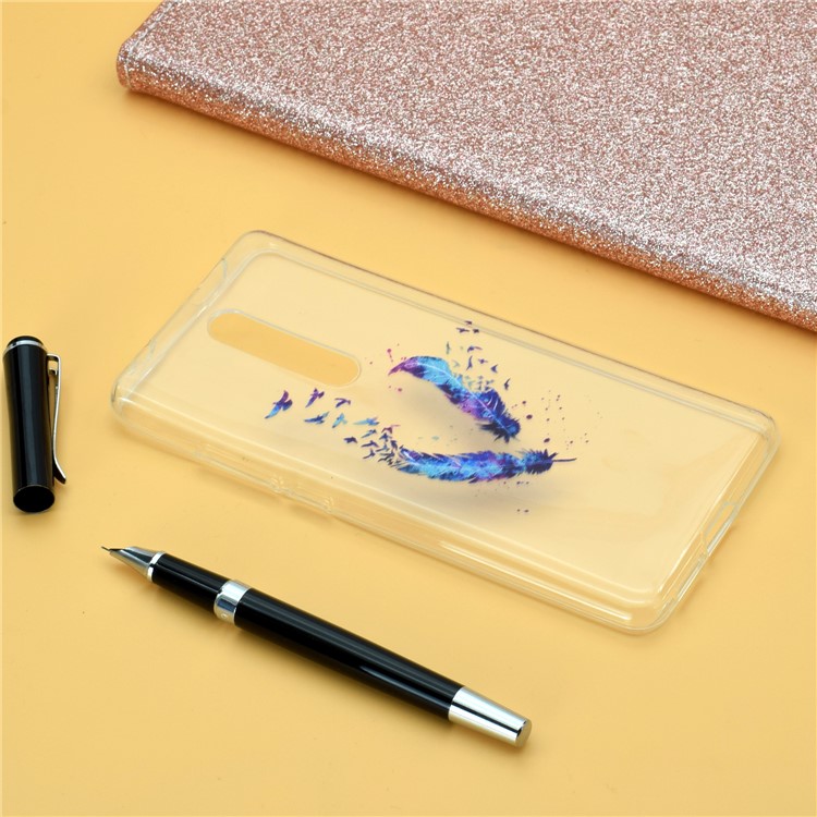 Pattern Printing TPU Phone Cover Shell for Xiaomi Redmi K20 / Mi 9T / Redmi K20 Pro / Mi 9T Pro - Feathers-6