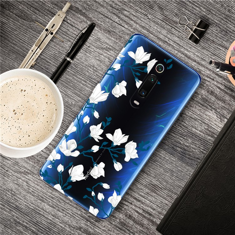 Pattern Printing TPU Case for Xiaomi Redmi K20 / Mi 9T / Redmi K20 Pro / Mi 9T Pro - White Flowers-2