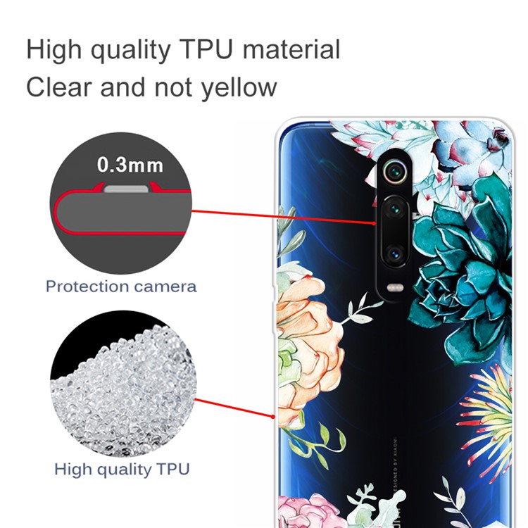 Pattern Printing TPU Case for Xiaomi Redmi K20 / Mi 9T / Redmi K20 Pro / Mi 9T Pro - Vivid Flowers-3