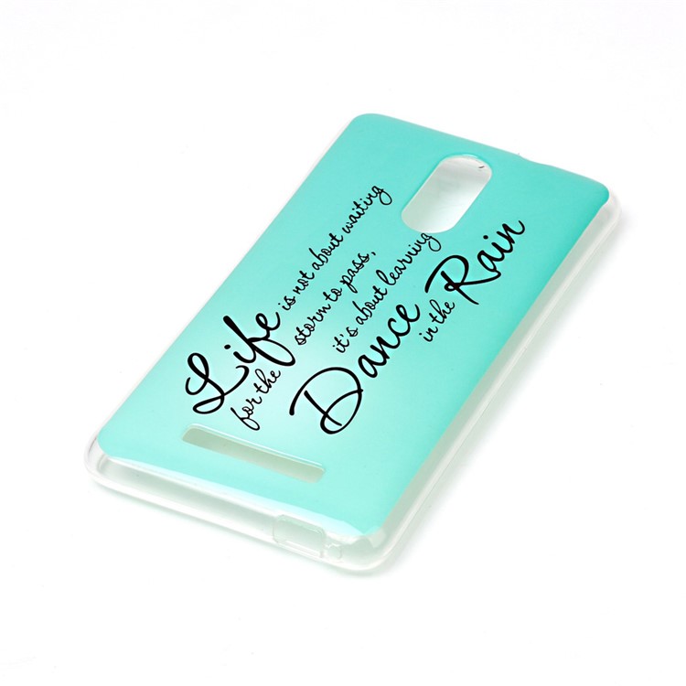 Pattern Printing IMD TPU Case for Xiaomi Redmi Note 3/Note 3 Pro - English Characters-2