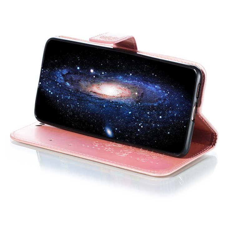 Imprinted Elephant Pattern Leather Wallet Stand Case for Xiaomi Redmi K20 / Mi 9T / K20 Pro / Mi 9T Pro - Rose Gold-8