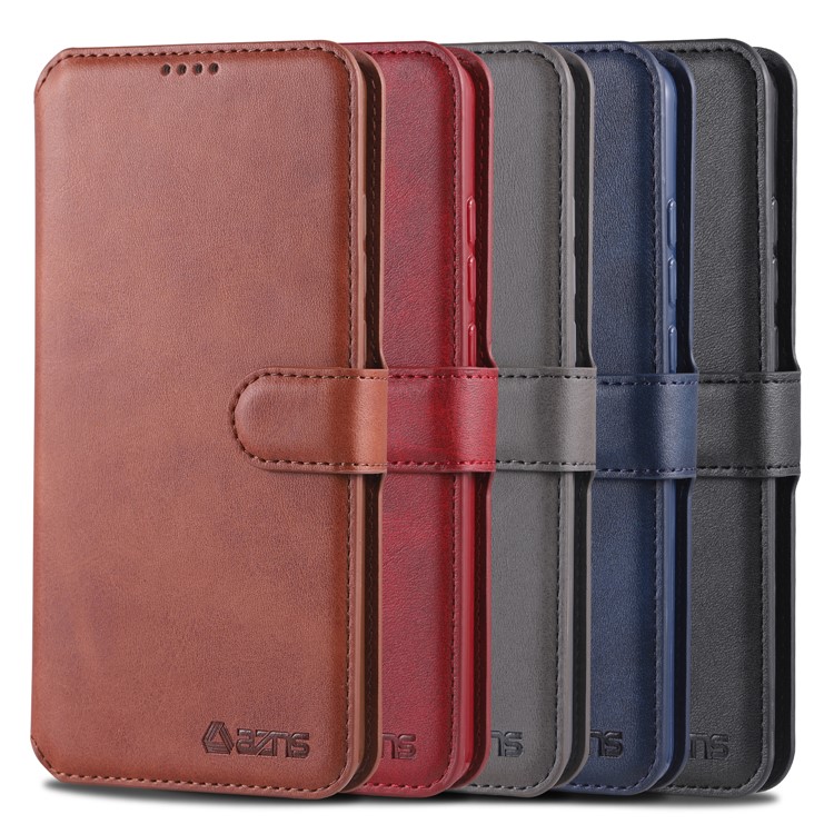 AZNS Leather Wallet Case for Xiaomi Redmi K20 / Mi 9T / Redmi K20 Pro / Mi 9T Pro - Brown-10