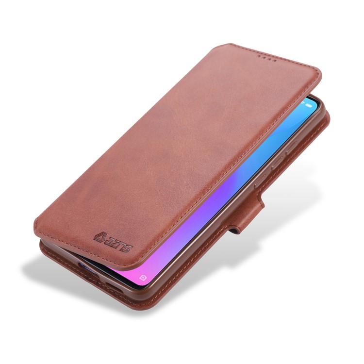 AZNS Leather Wallet Case for Xiaomi Redmi K20 / Mi 9T / Redmi K20 Pro / Mi 9T Pro - Brown-4