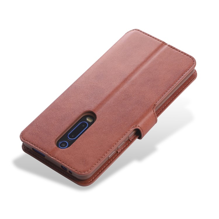 AZNS Leather Wallet Case for Xiaomi Redmi K20 / Mi 9T / Redmi K20 Pro / Mi 9T Pro - Brown-5