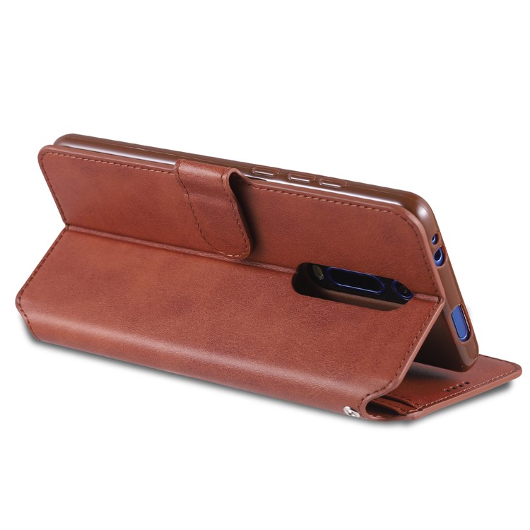 AZNS Leather Wallet Case for Xiaomi Redmi K20 / Mi 9T / Redmi K20 Pro / Mi 9T Pro - Brown-7