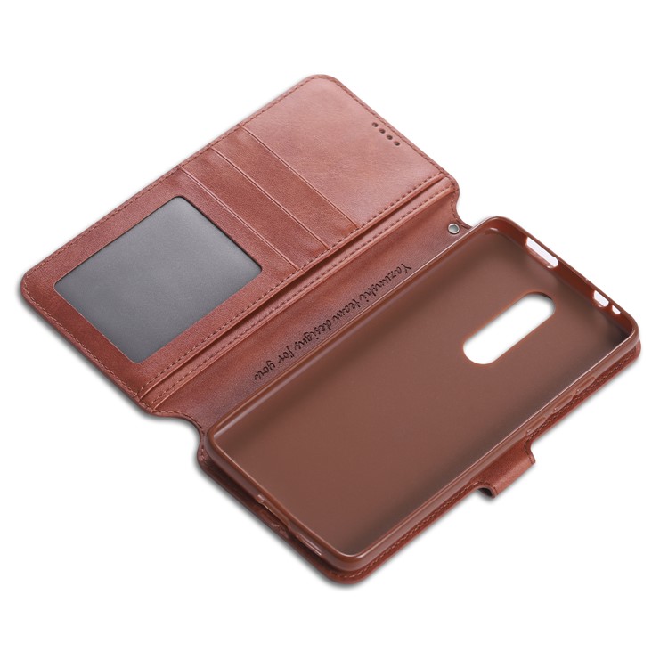 AZNS Leather Wallet Case for Xiaomi Redmi K20 / Mi 9T / Redmi K20 Pro / Mi 9T Pro - Brown-9