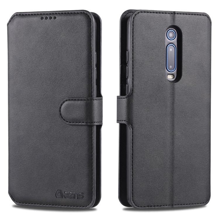 AZNS Leather Wallet Case for Xiaomi Redmi K20 / Mi 9T / Redmi K20 Pro / Mi 9T Pro - Black-1