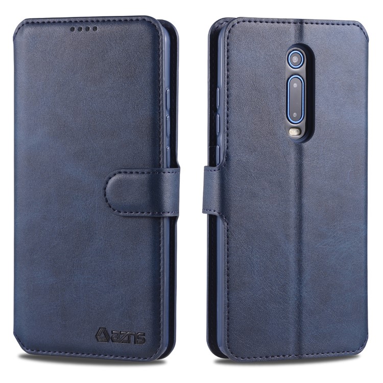 AZNS Leather Wallet Case for Xiaomi Redmi K20 / Mi 9T / Redmi K20 Pro / Mi 9T Pro - Blue-1