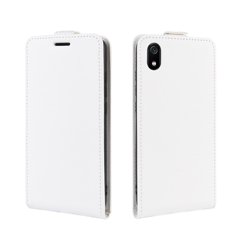 Crazy Horse Texture Vertical Flip Leather Card Holder Protective Phone Shell for Xiaomi Redmi 7A - White-2