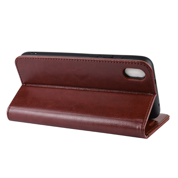 Crazy Horse PU Leather Stand Wallet Flip Protective Phone Casing for Xiaomi Redmi 7A - Brown-6