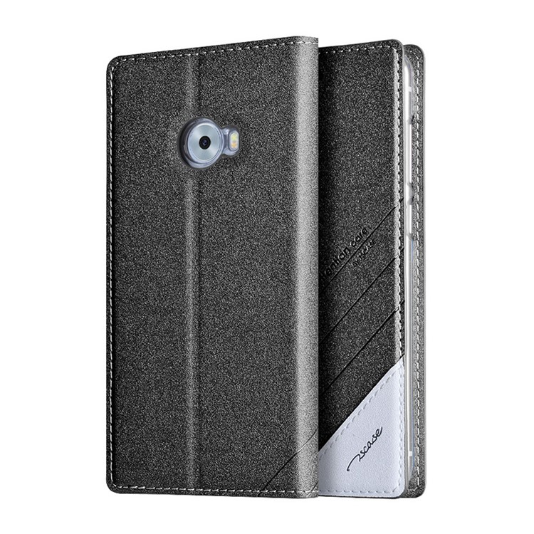 TSCASE Sand-like Matte PU Leather Stand Case for Xiaomi Mi Note 2 - Dark Grey-2