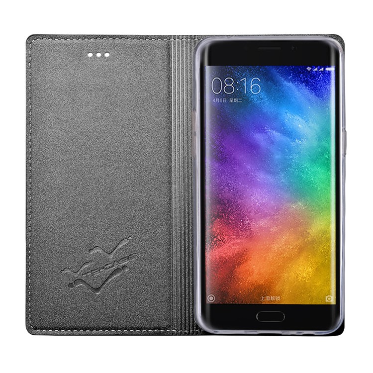 TSCASE Sand-like Matte PU Leather Stand Case for Xiaomi Mi Note 2 - Dark Grey-5