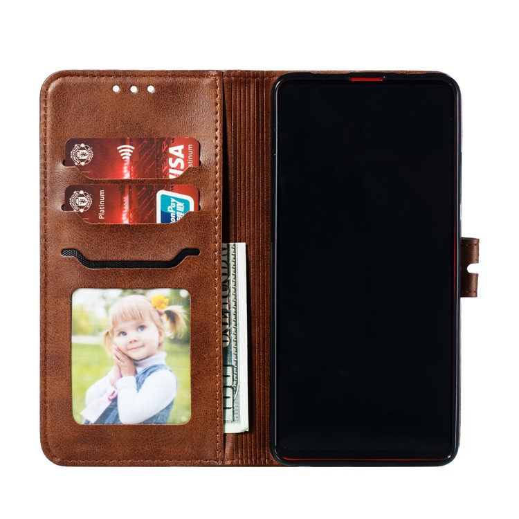 Imprinted Cat Style Leather Wallet Phone Cover for Xiaomi Redmi K20 / Mi 9T / Redmi K20 Pro / Mi 9T Pro - Dark Brown-4