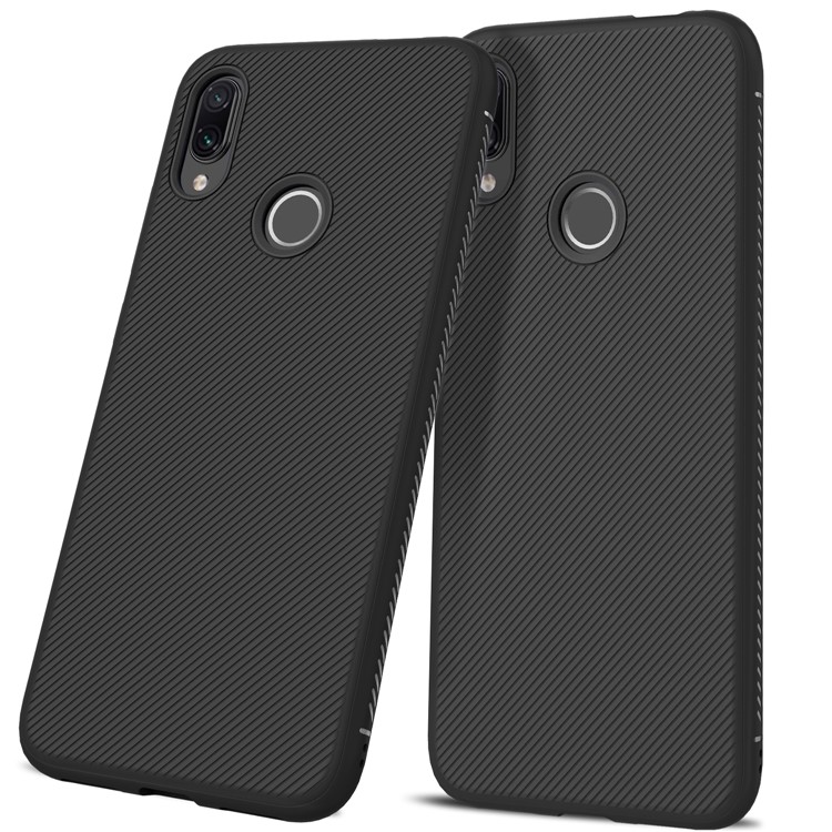 LENUO Twill Texture TPU Case for Xiaomi Redmi Note 7 / Note 7 Pro (India) / Note 7S - Black-3