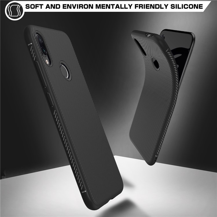 LENUO Twill Texture TPU Case for Xiaomi Redmi Note 7 / Note 7 Pro (India) / Note 7S - Black-5