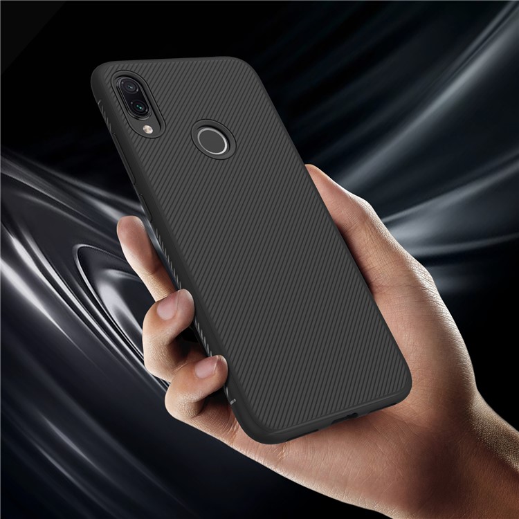 LENUO Twill Texture TPU Case for Xiaomi Redmi Note 7 / Note 7 Pro (India) / Note 7S - Black-7