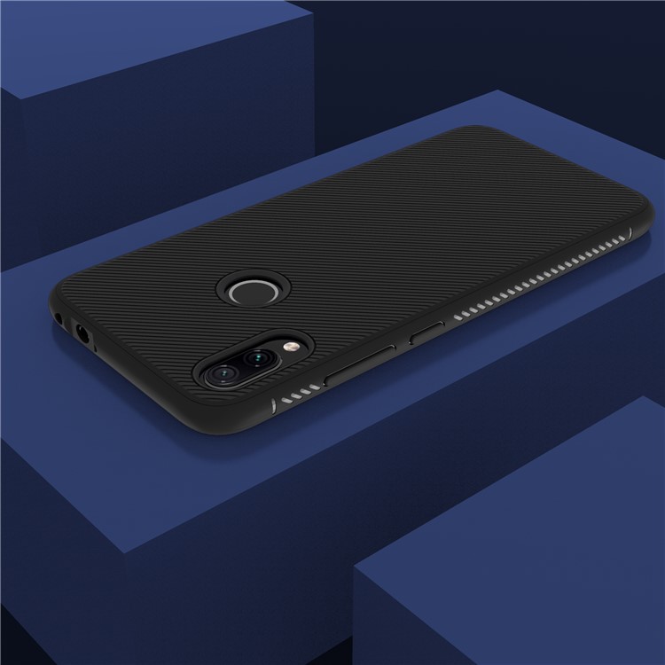 LENUO Twill Texture TPU Case for Xiaomi Redmi Note 7 / Note 7 Pro (India) / Note 7S - Black-9