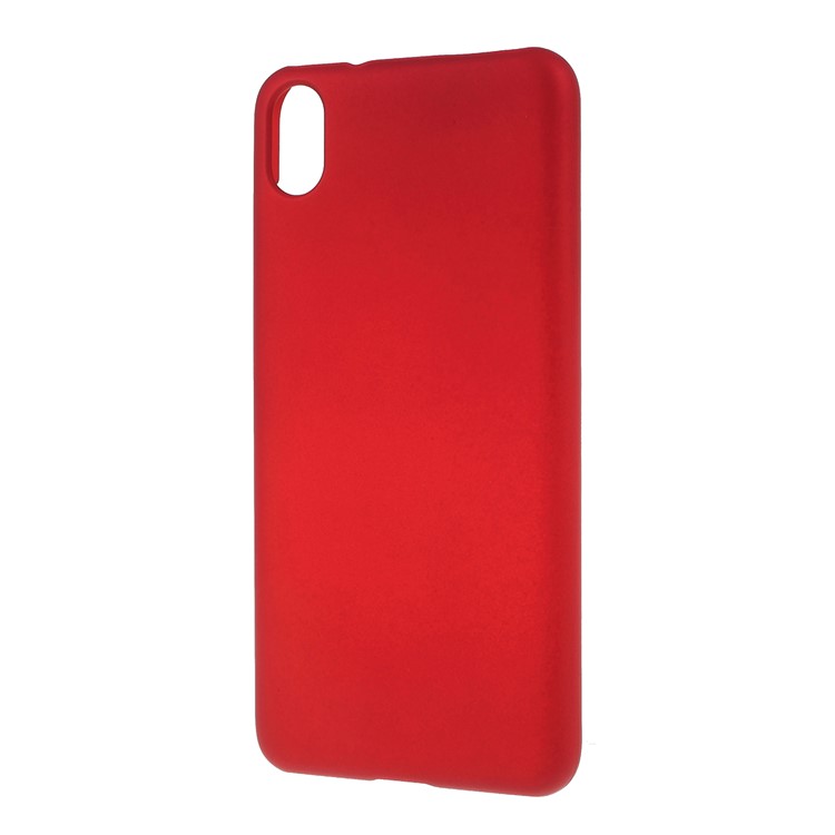 Rubberized PC Hard Case for Xiaomi Redmi 7A - Red-2