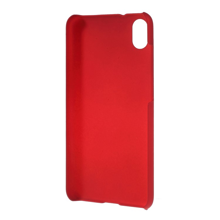 Rubberized PC Hard Case for Xiaomi Redmi 7A - Red-3