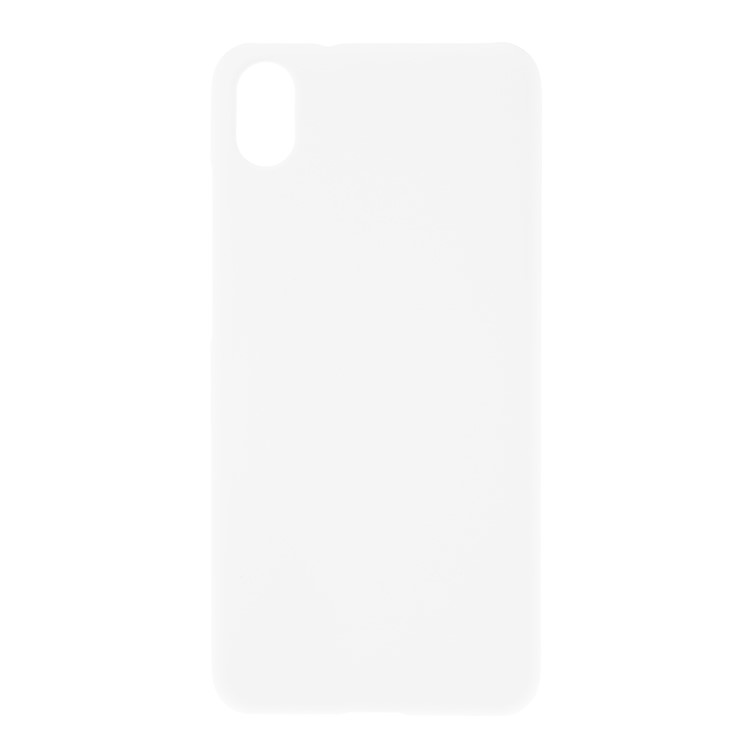 Rubberized PC Hard Case for Xiaomi Redmi 7A - White-1