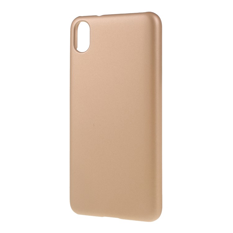 Rubberized PC Hard Case for Xiaomi Redmi 7A - Gold-2