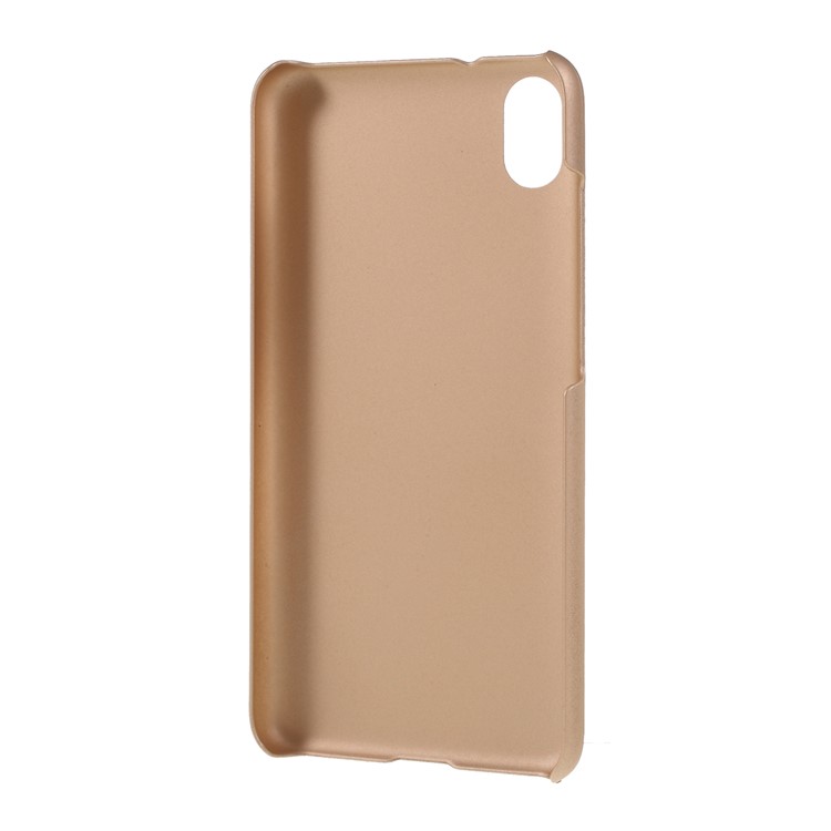 Rubberized PC Hard Case for Xiaomi Redmi 7A - Gold-3