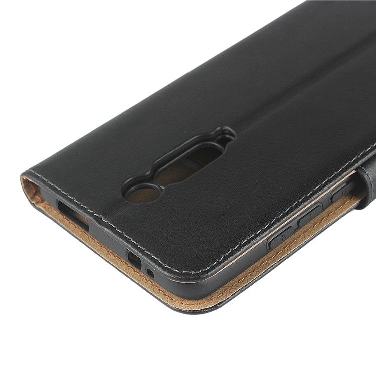 Echtes Leder Brieftasche Ständer Fall Für Xiaomi Redmi K20 / Mi 9T / Redmi K20 Pro / Mi 9T Pro - Schwarz-11