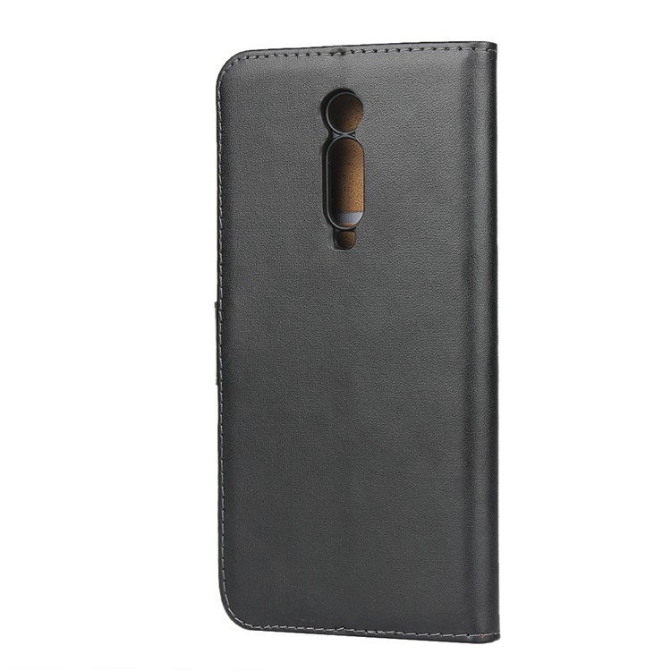 Echtes Leder Brieftasche Ständer Fall Für Xiaomi Redmi K20 / Mi 9T / Redmi K20 Pro / Mi 9T Pro - Schwarz-4