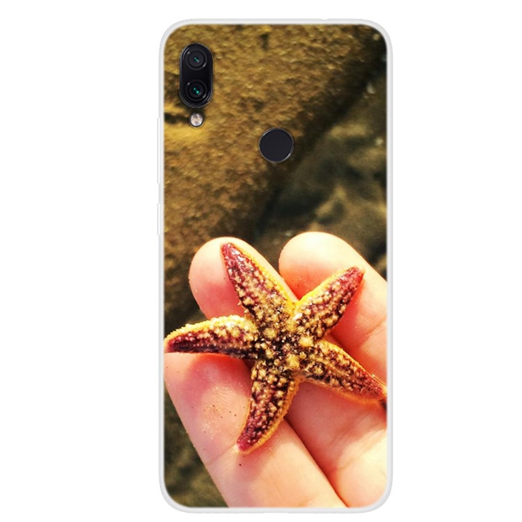 Pattern Printing TPU Case for Xiaomi Redmi 7 / Redmi Y3 - Starfish-1