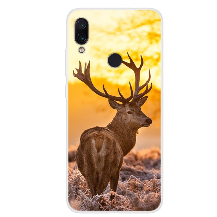 Pattern Printing TPU Case for Xiaomi Redmi 7 / Redmi Y3 - Deer-1
