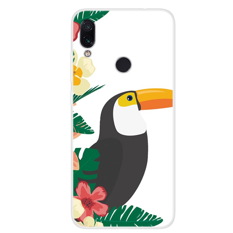 Pattern Printing TPU Case for Xiaomi Redmi 7 / Redmi Y3 - Thrush-1