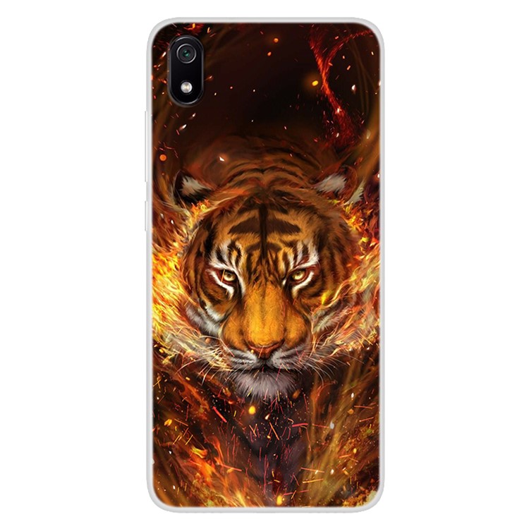 Pattern Printing TPU Shell Case for Xiaomi Redmi 7A - Tiger-1