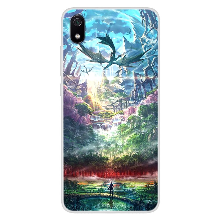 Pattern Printing TPU Shell Case for Xiaomi Redmi 7A - Beautiful Scenery-1