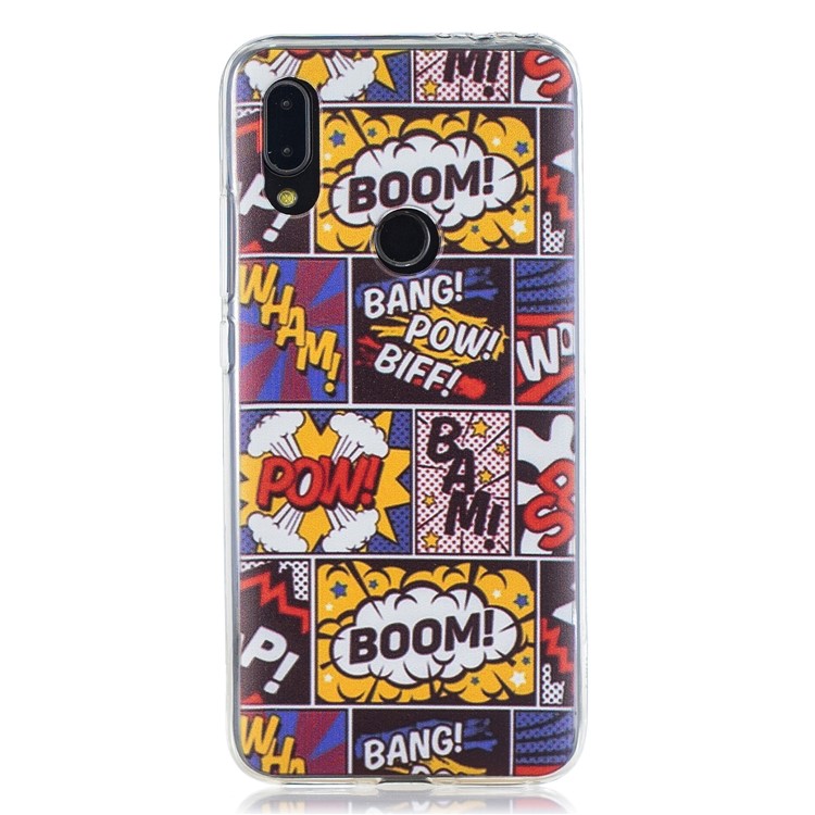 Pattern Printing TPU Shell Case for Xiaomi Redmi 7 / Redmi Y3 - Boom-1