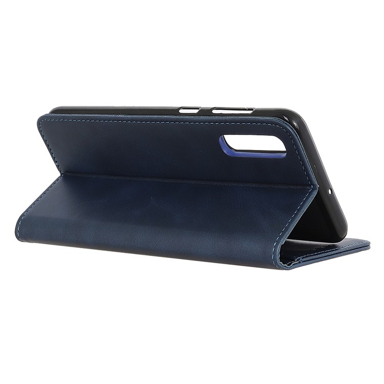 Auto-absorbed Split Leather Phone Cover for Xiaomi Mi CC9 / Mi CC9 Meitu Edition/ Mi 9 Lite - Dark Blue-7