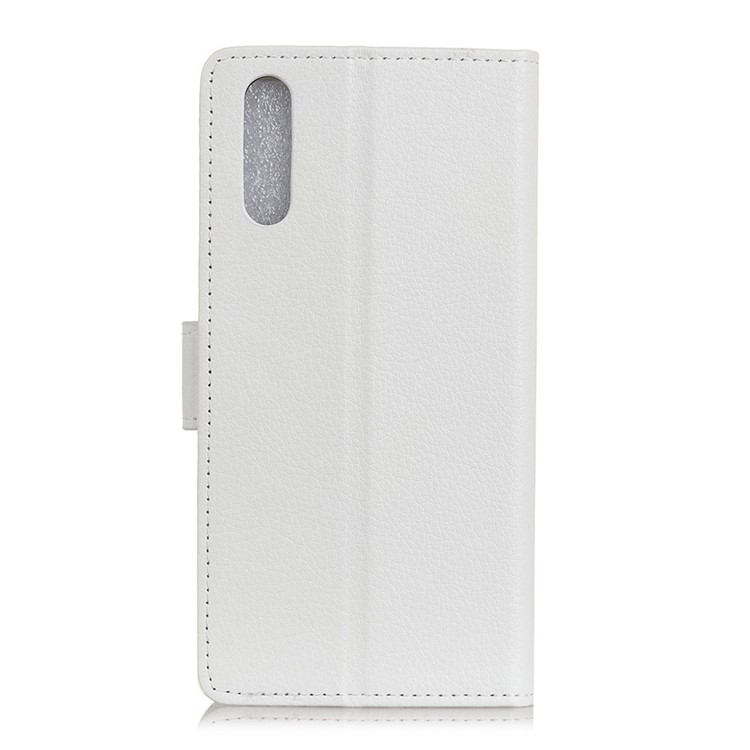 Litchi Skin Leather Wallet Case for Xiaomi Mi CC9 - White-10