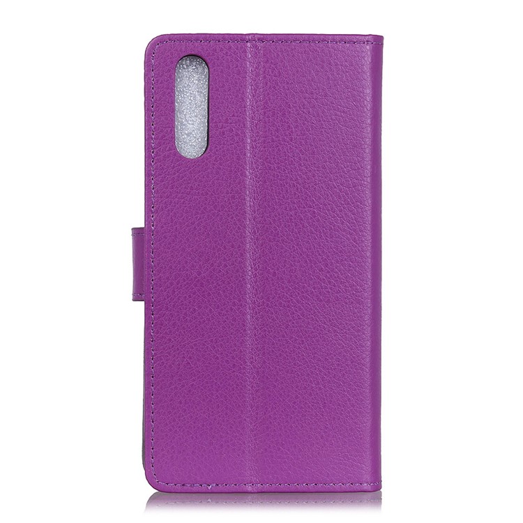 Litchi Skin Leather Wallet Case for Xiaomi Mi CC9 / Mi CC9 Meitu Edition/ Mi 9 Lite - Purple-10