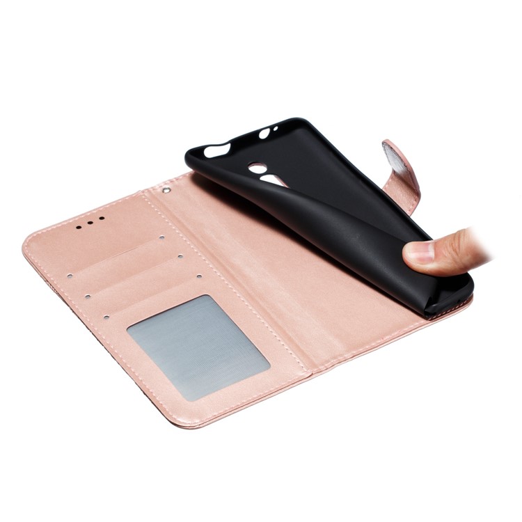 Imprint Mandala Flower Leather Wallet Case for Xiaomi Redmi K20 / Mi 9T / Redmi K20 Pro / Mi 9T Pro - Rose Gold-10