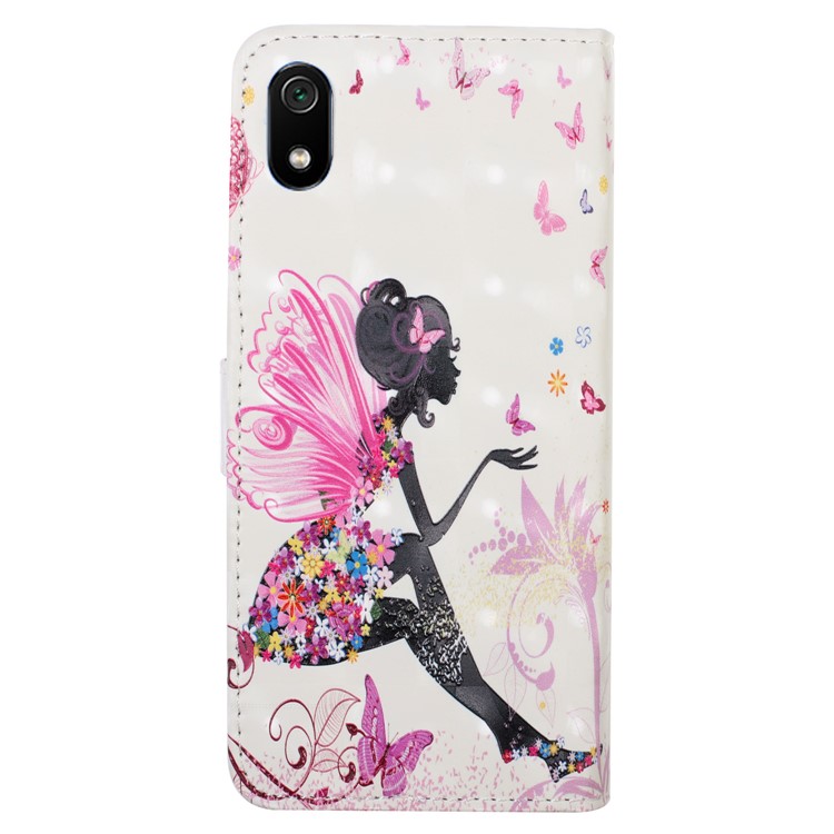 Light Spot Decor Patterned Leather Wallet Case for Xiaomi Redmi 7A - Beauty-3