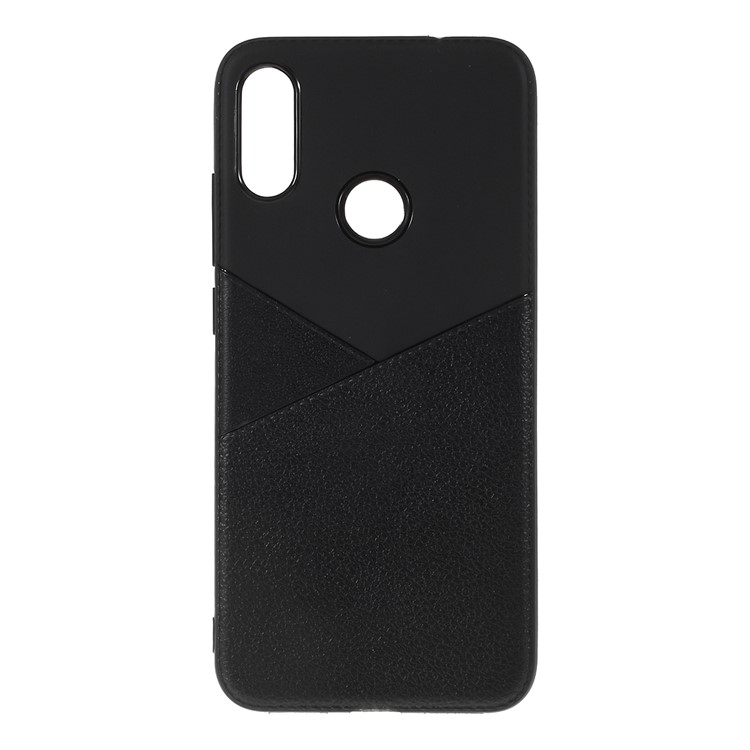 Litchi Texture Soft TPU Cell Phone Cover for Xiaomi Redmi 7 / Redmi Y3 - Black-1