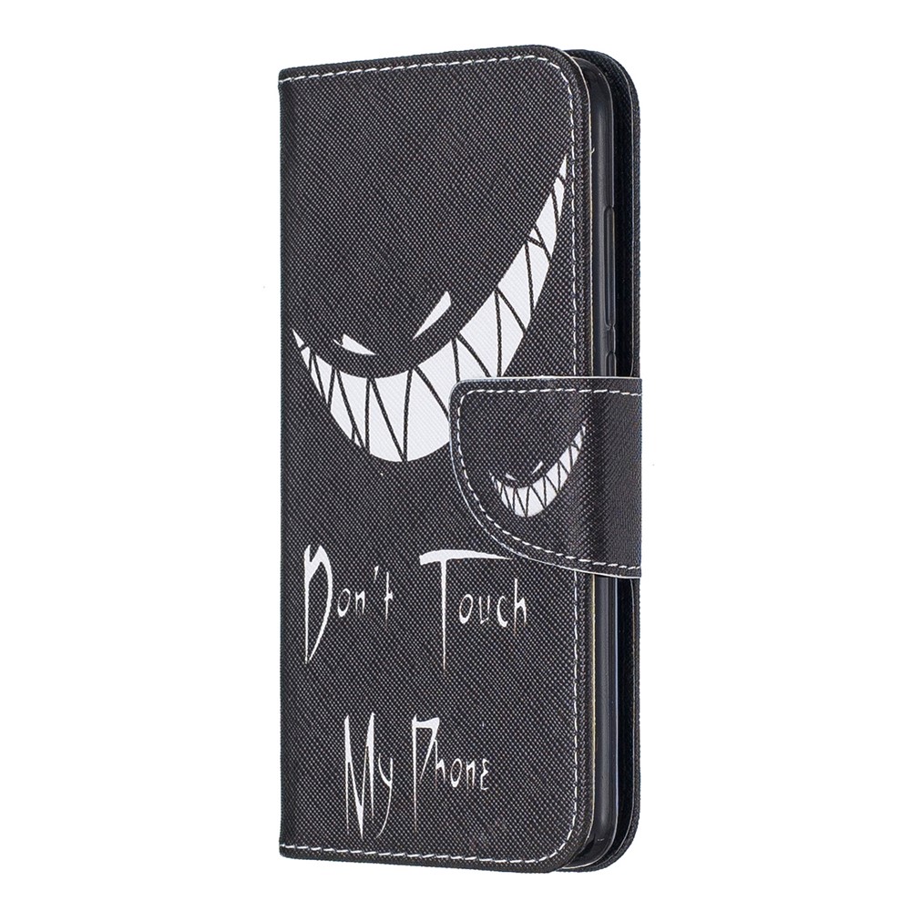 Printing Style PU Leather Flip Stand Phone Case for Xiaomi Redmi 7A - Do not Touch My Phone-2